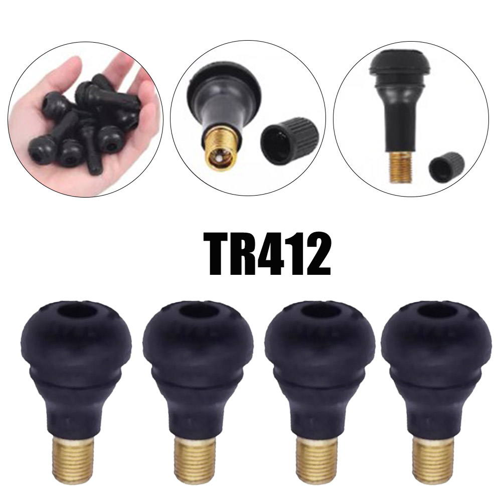 4Pcs Universal TR412 Snap-in R - Tubeless Valve Core ulasan dan harga