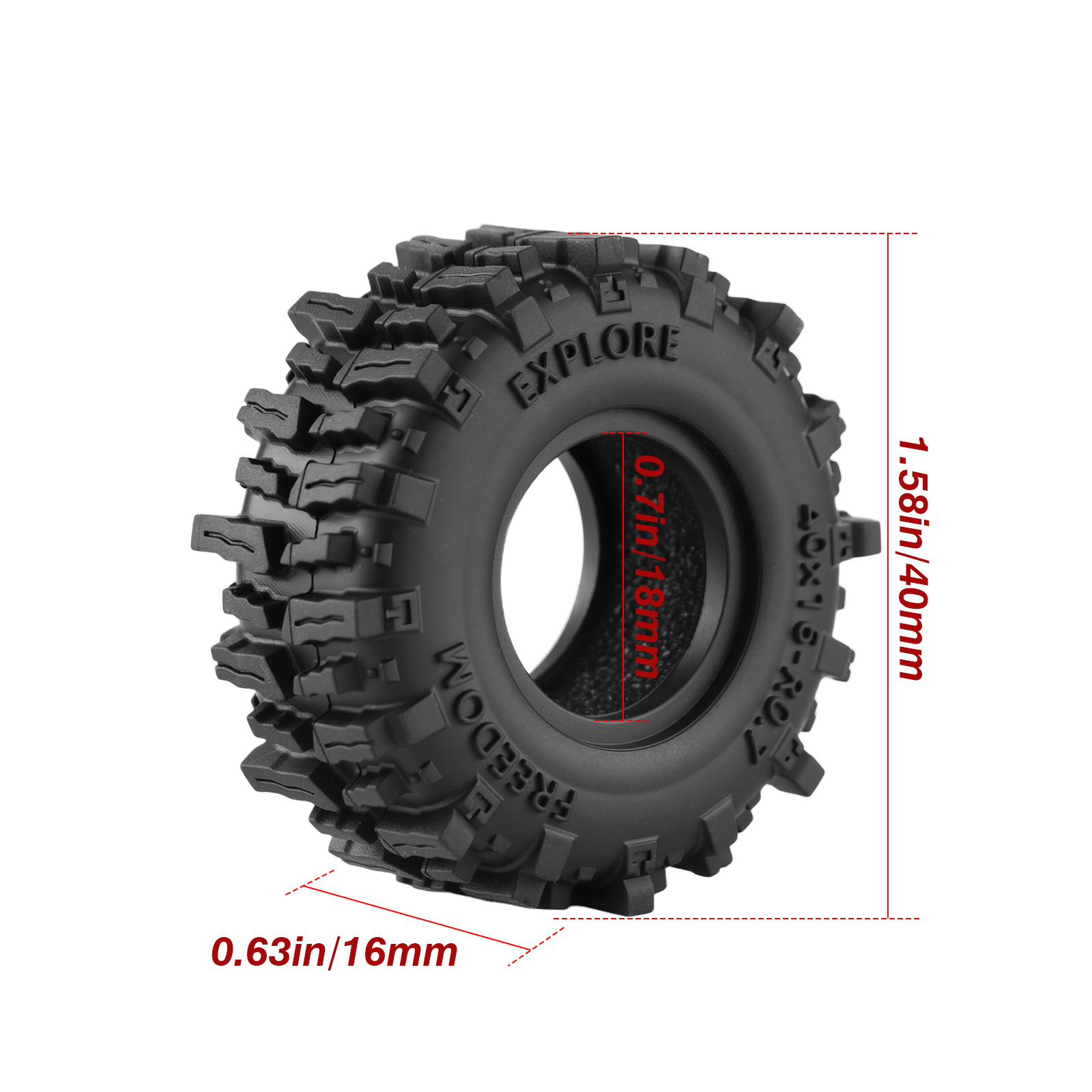DashRC 0.7'' RC Crawler Tires  - Tire Insert Foam ulasan dan harga